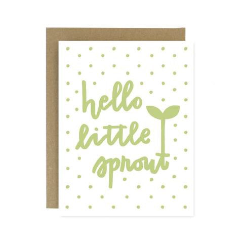 Greeting Card | Hello Little Sprout – Lil Devil's Boutique