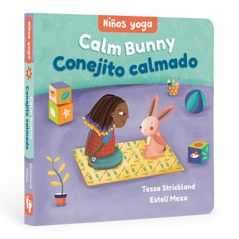 Barefoot Books - Niños yoga: Calm Bunny / Conejito calmado: Bilingual Spanish Board Book