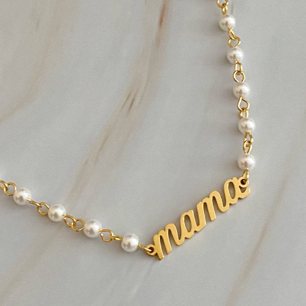 Necklace | Mama Pearl Chain Necklace