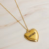 Necklace | Mama Engraved Heart Pendant Necklace