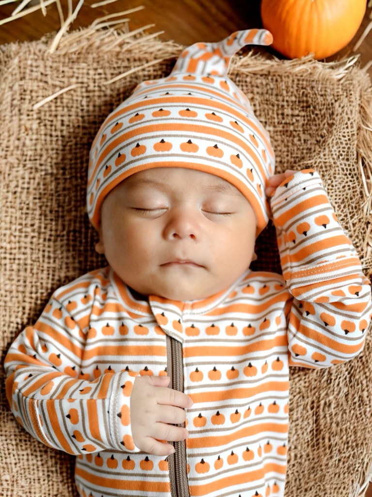 Hat | Pumpkin Stripes Beanie