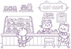 Kawaii Cuties: Coloring Book with Rainbow Pencil
