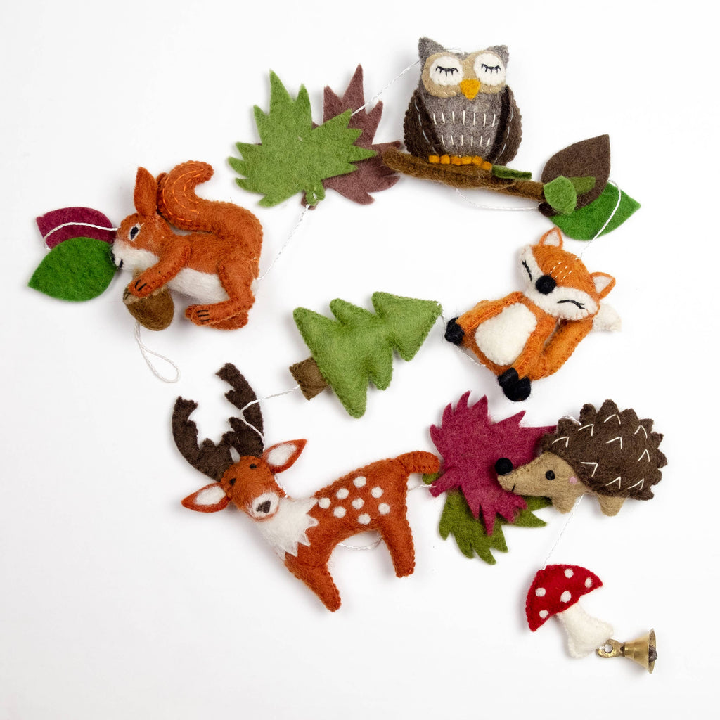 The Winding Road - Garland - Forest Animals - Wall Decor