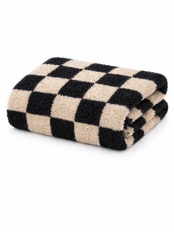 Blanket | Checks Black/Cocoa
