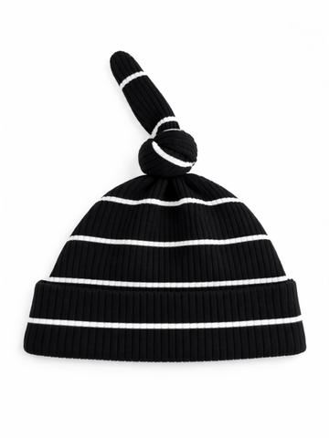 Beanie |  Black/White Stripe