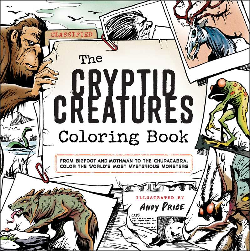 Cryptid Creatures Coloring Book