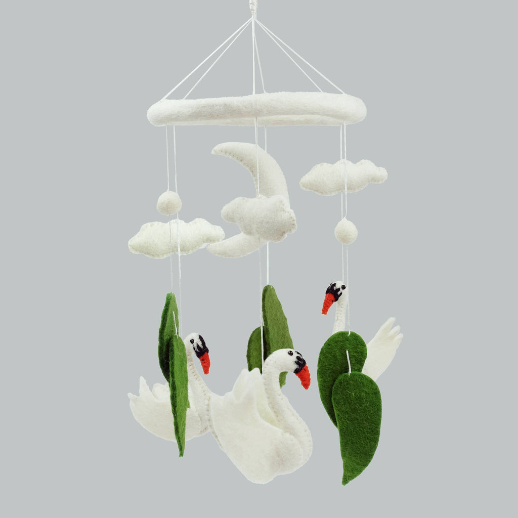 The Winding Road - Baby Mobile - Swan - Nursery Decor