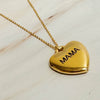 Necklace | Mama Engraved Heart Pendant Necklace