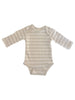 Onesie| Sage Stripe Long Sleeve