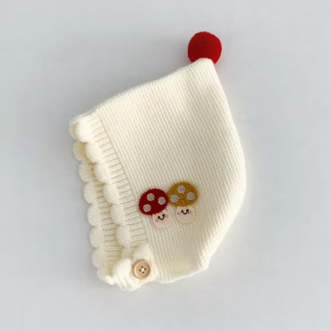Beanie | Knit Mushroom White
