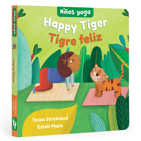 Barefoot Books - Niños yoga: Happy Tiger / Tigre feliz: Bilingual Spanish Board Book