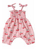 Romper | Gingham Cherries