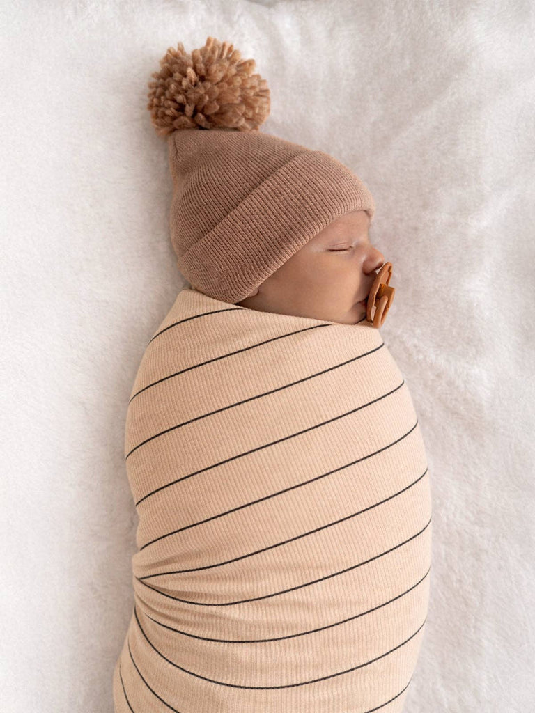 Blanket | Tan/Black Stripe