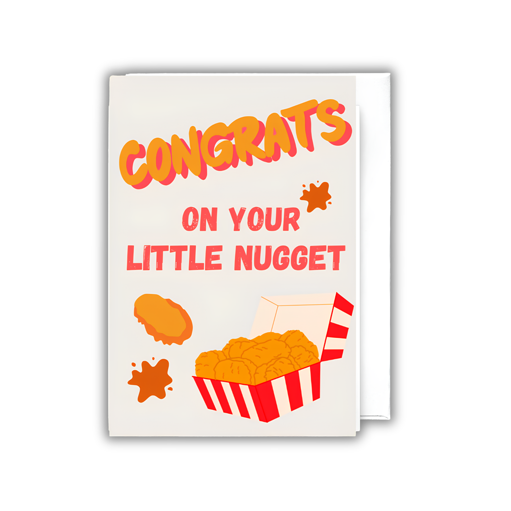 inviting affairs paperie - Congrats On Your Little Nugget Greeting Card, Baby Shower