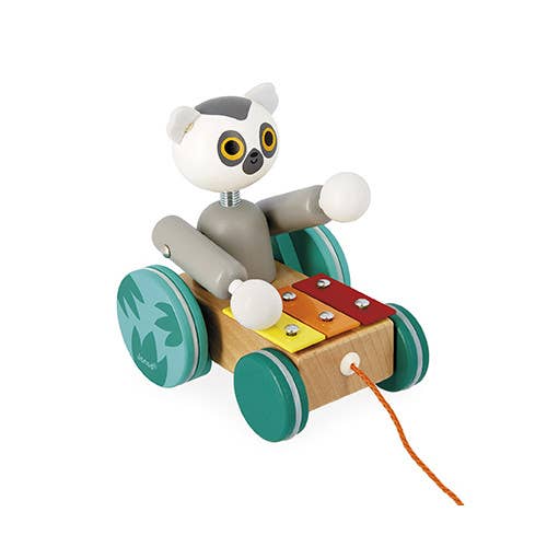 Janod - Tropik | Pull Along | Lemur Xylophone | Active Toy