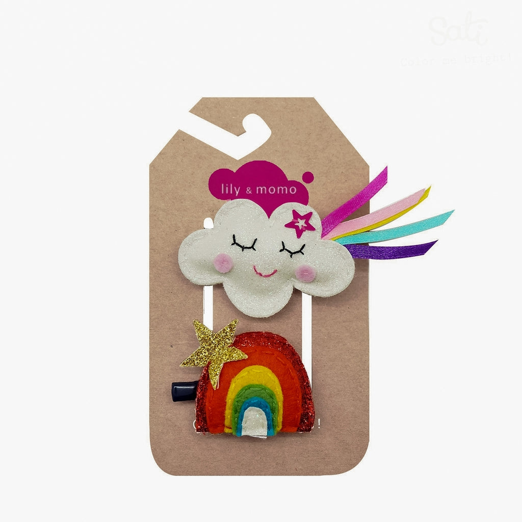 Hair Clips | Cloud & Rainbow