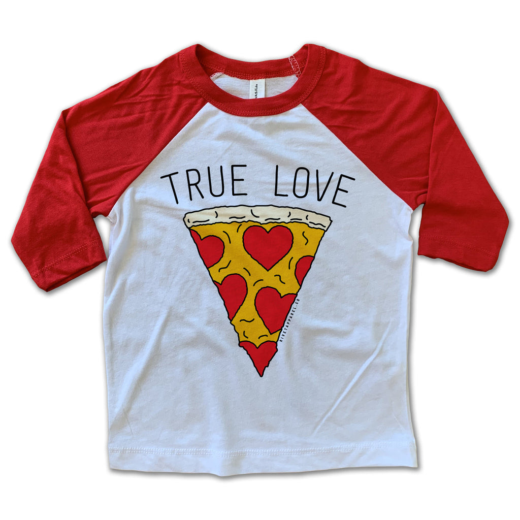 Baseball Tee | True Love Pizza White