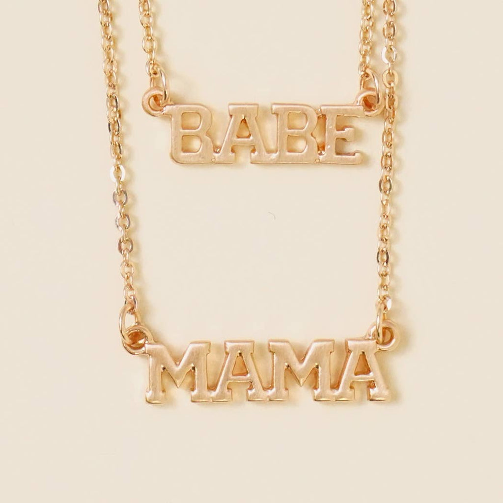 Necklace Set | Mama and Babe Gold