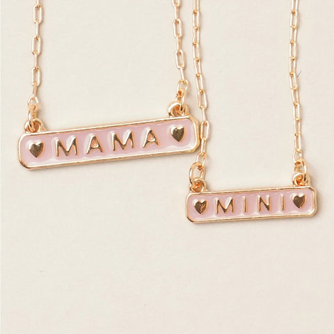 Necklace Set | Mama and Mini Pink