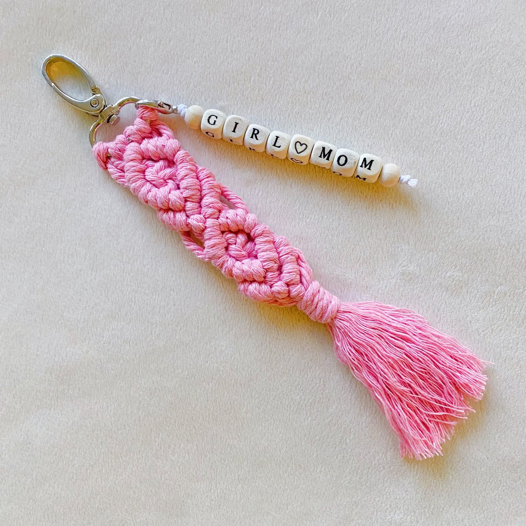 Keychain | Crochet Girl Mom