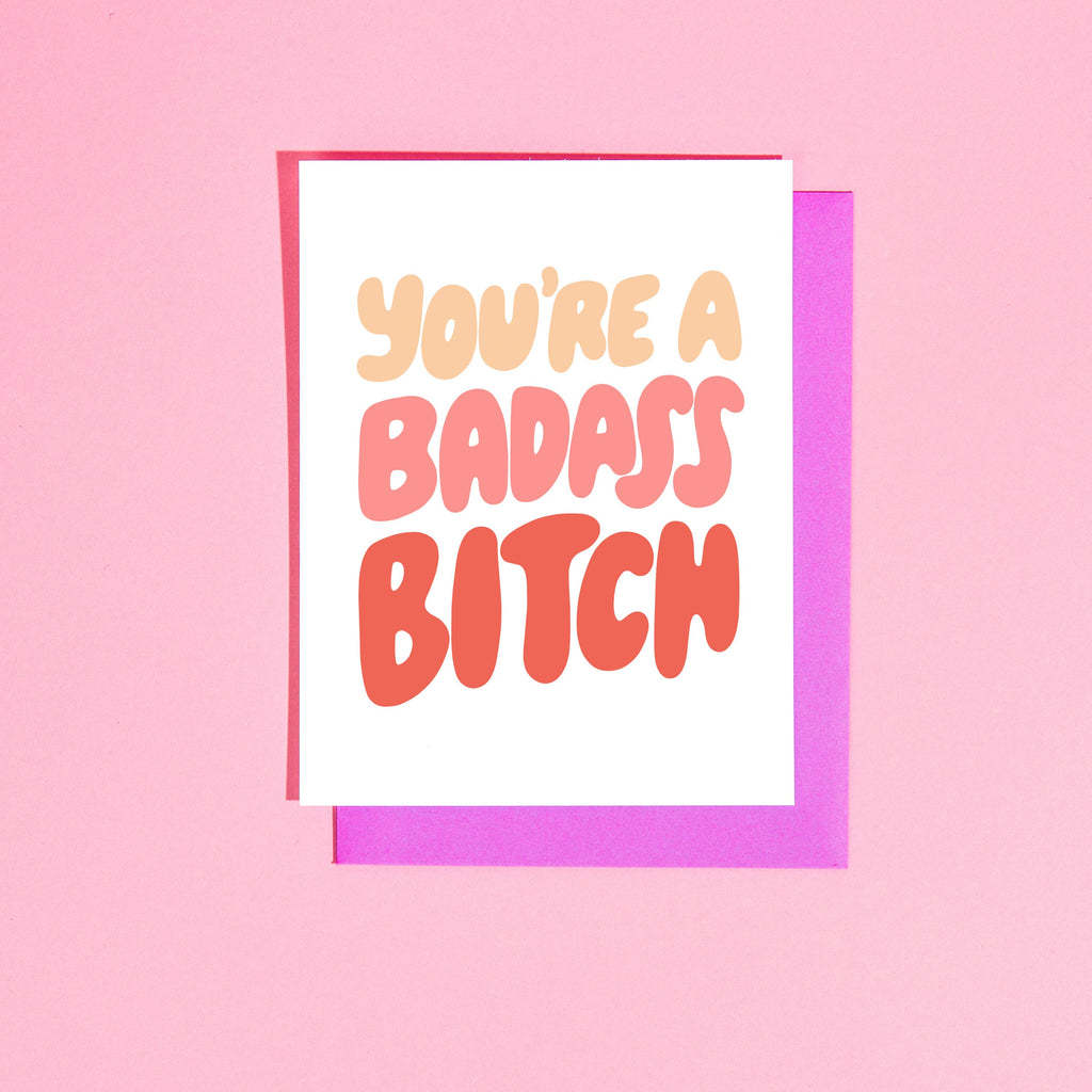 Greeting Card | Badass Bitch