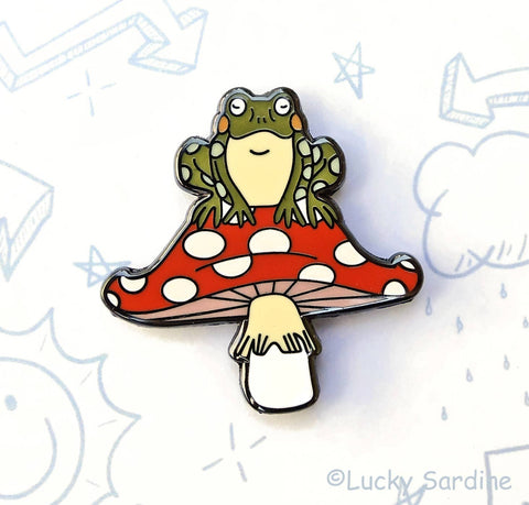Enamel Pin | Toad On A Toadstool