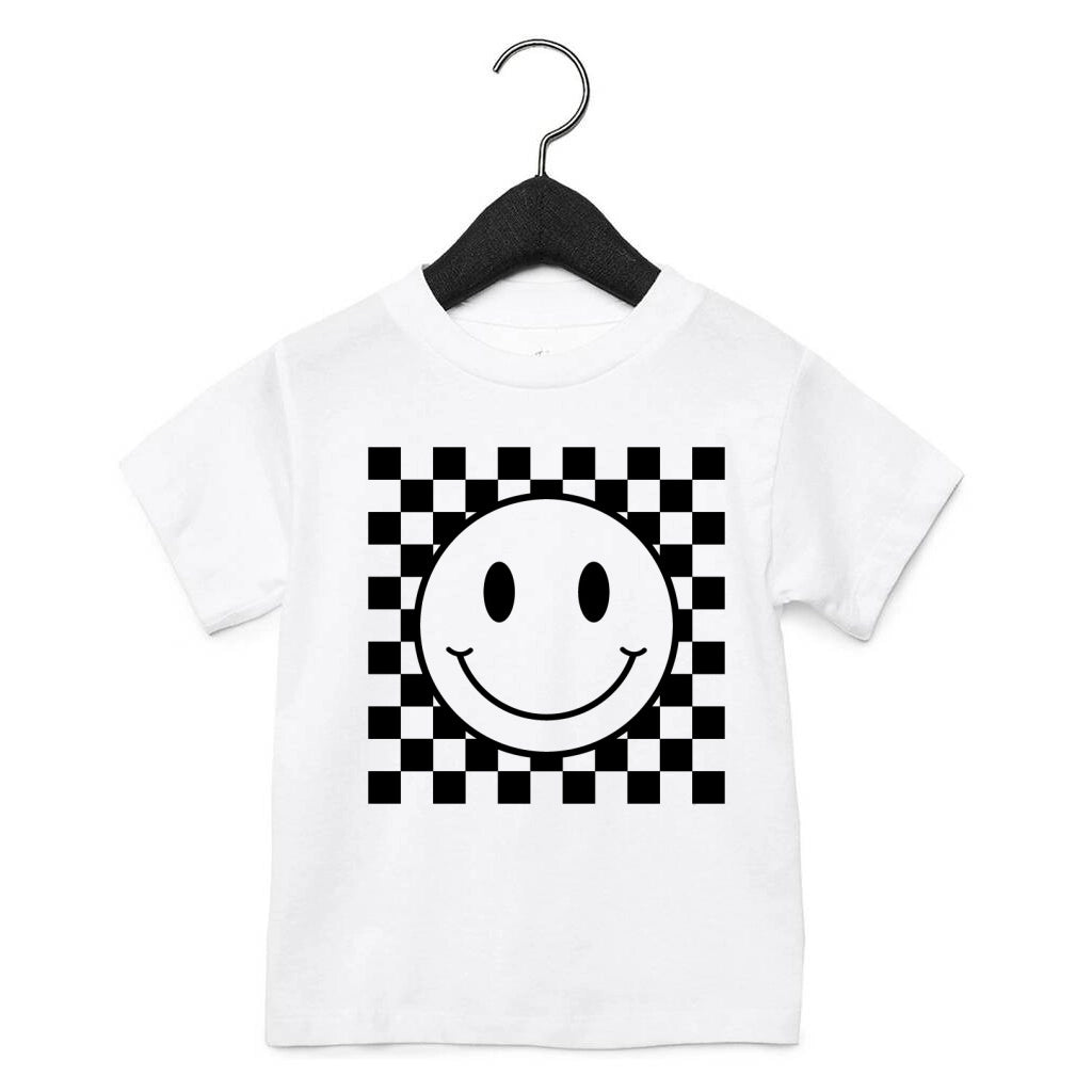 T-Shirt | Checkered Smiley Face