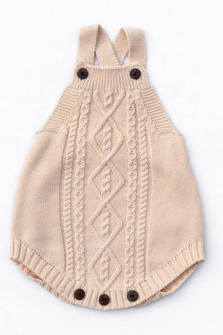 Knit Romper | Cream