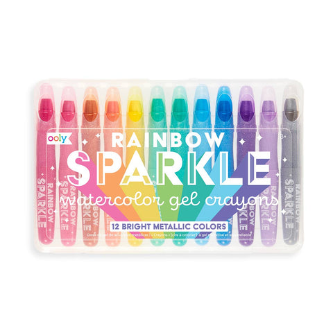 Art |  Rainbow Sparkle Metallic Gel Crayons