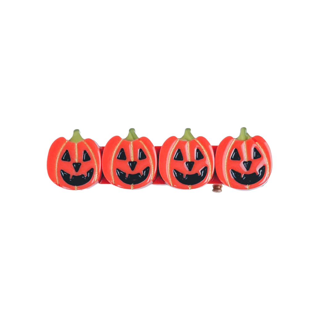 Eugenia Kids - Jack-O-Lantern Hair Clip - Halloween Hair Accessories