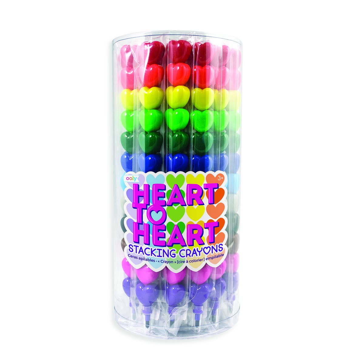 ooly - Heart to Heart Stacking Crayon – Mudpuddles Toy Store