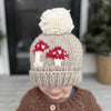 Beanie | Mushroom Pom Pom