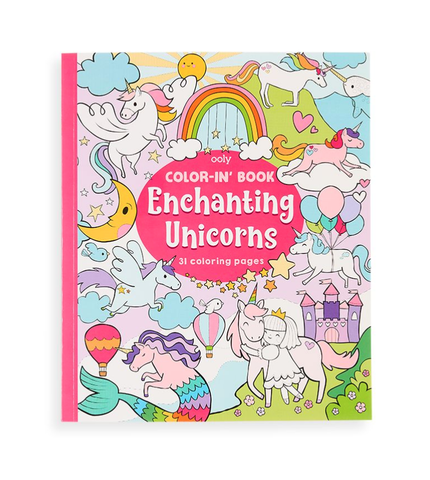 Color-in' Book | Enchanting Unicorns