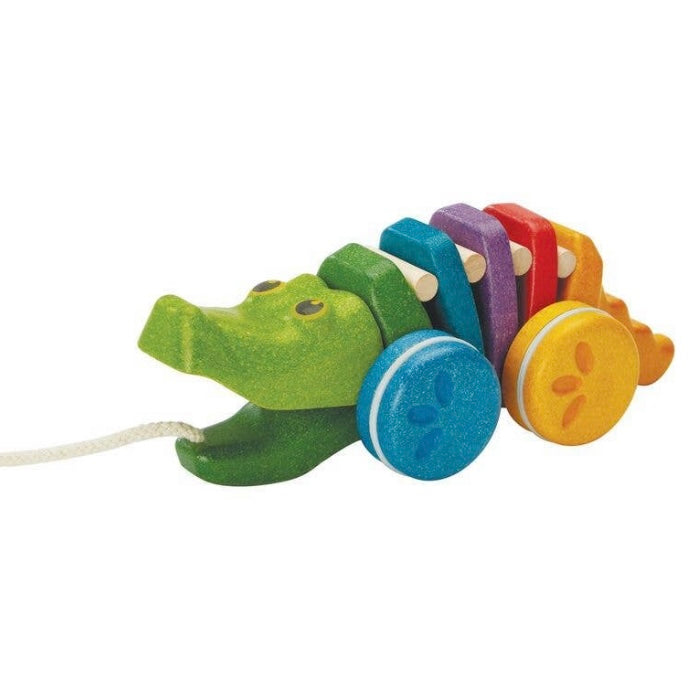Pull Toy | Rainbow Alligator